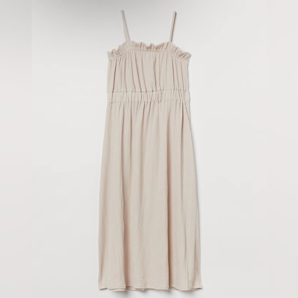 H&M Cream Midi Dress